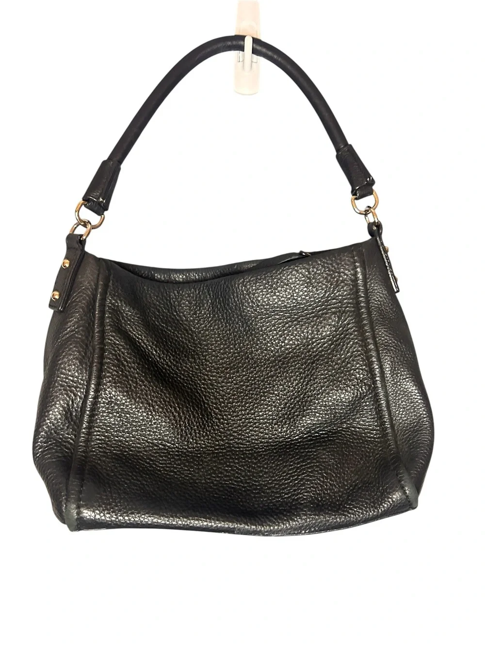 Kate Spade New York Black Pebbled Leather Shoulder Bag Hobo Purse